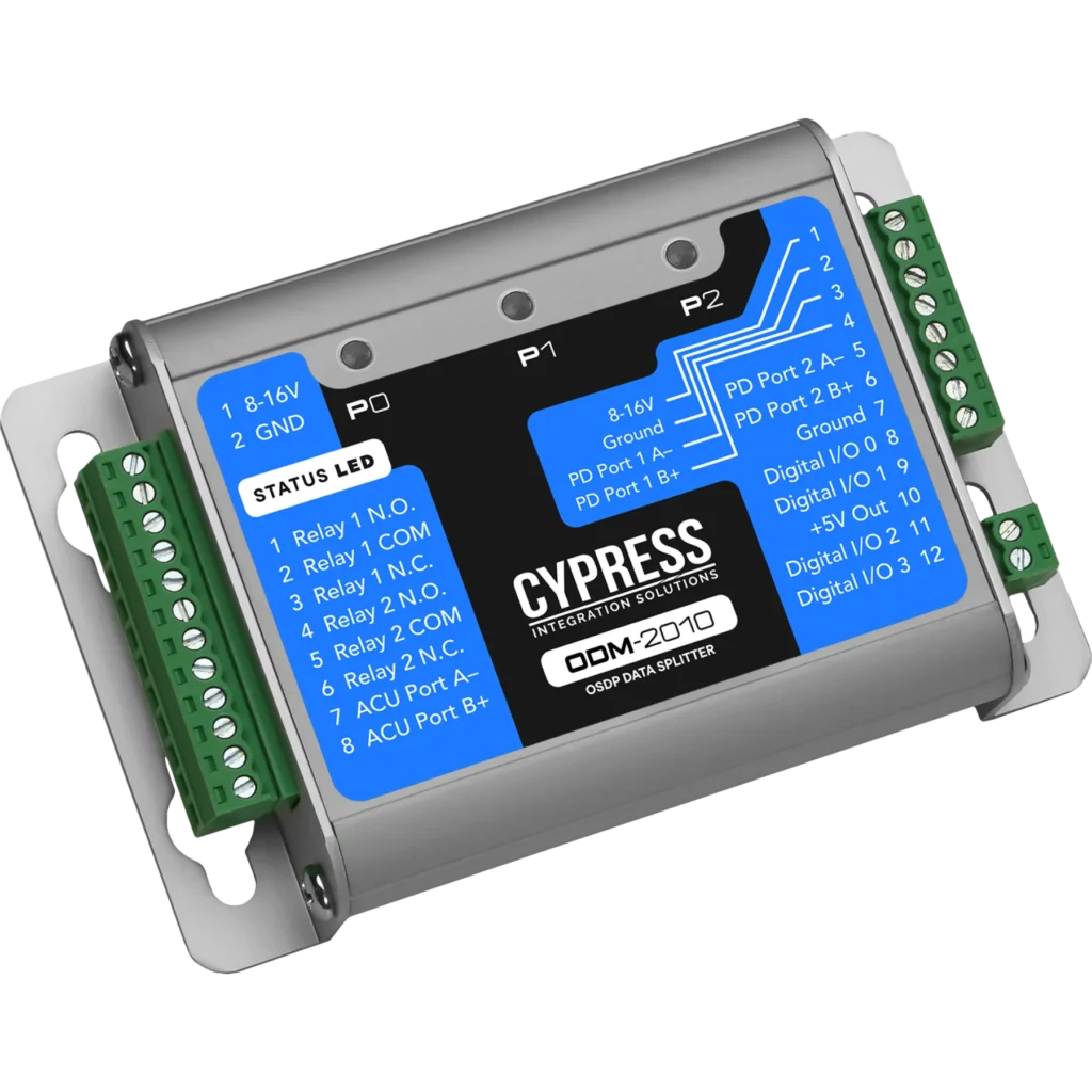 ODM-2010 OSDP Data Splitter Iso View