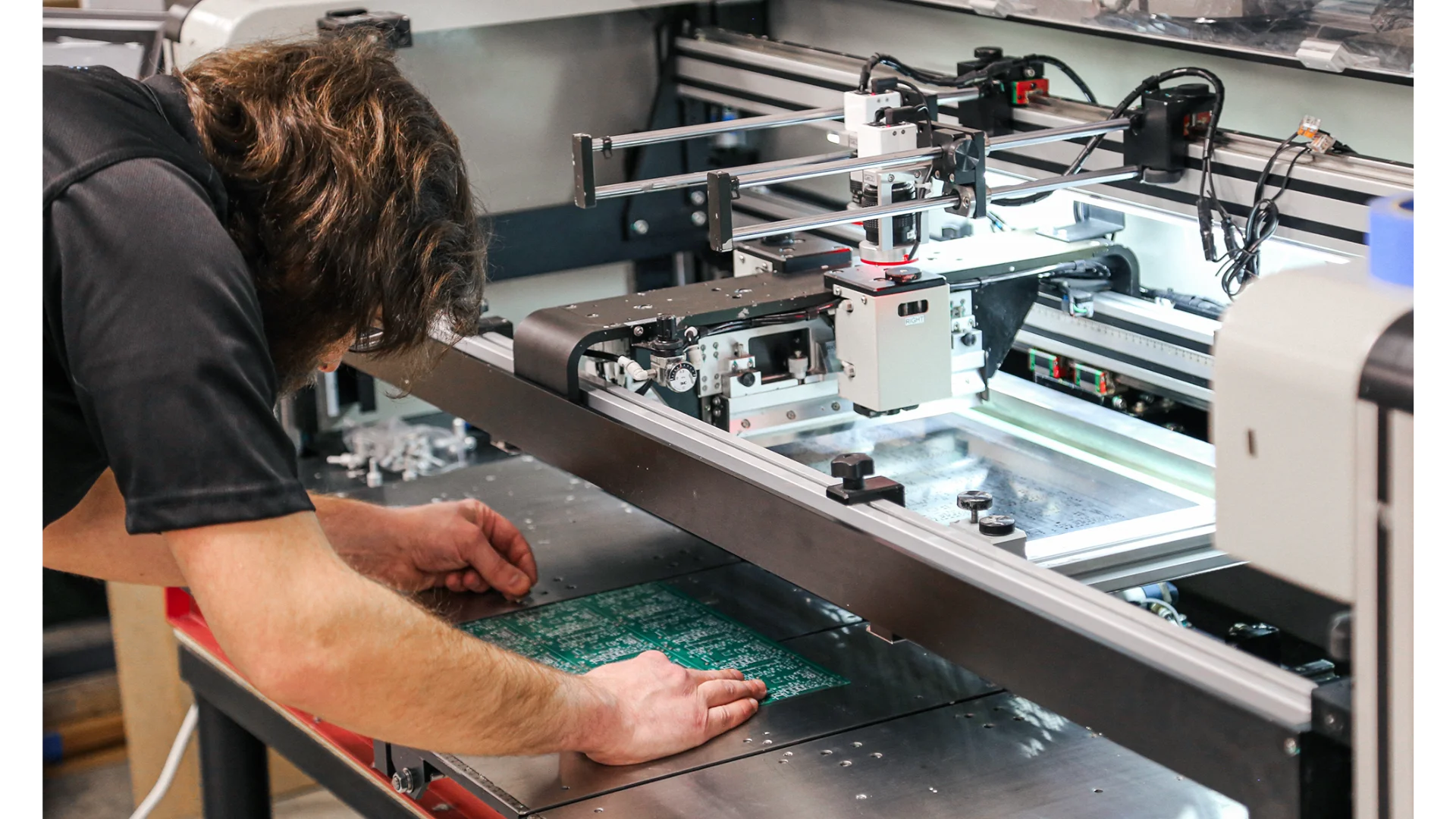 Printed circuit board assembly at Cypress Integration Solutions in Lapeer, Michigan